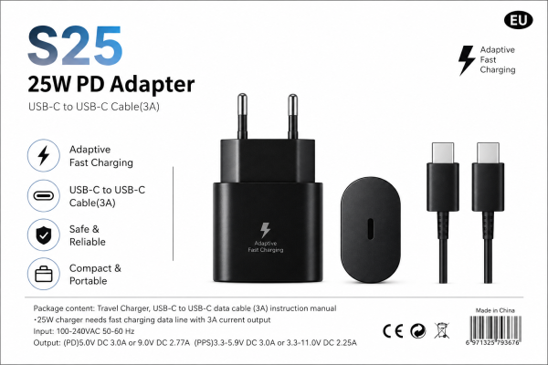 S25 25W PD Fast Charger