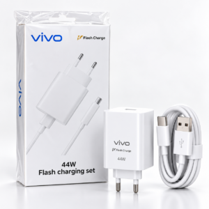 vivo 44W Flash Charge Adapter with Charging Cable