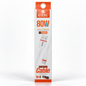 EXCEL EC006 USB Data Cable – 80W MAX Fast Charging